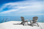 Uila Wood Folding Adirondack Chair  - Grey