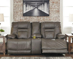 Wurstrow Triple Power Reclining Loveseat with Console