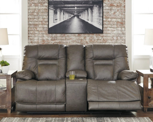 Wurstrow Triple Power Reclining Loveseat with Console