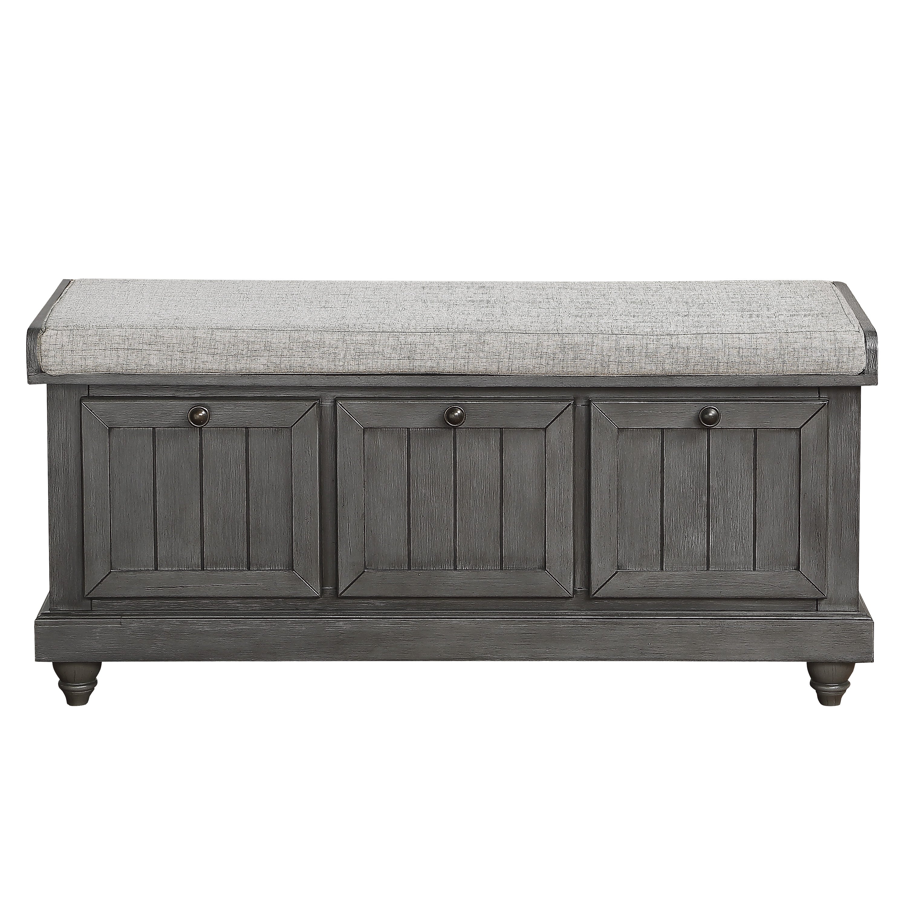 Woodwell Storage Bench - Grey