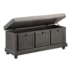 Woodwell Storage Bench - Grey