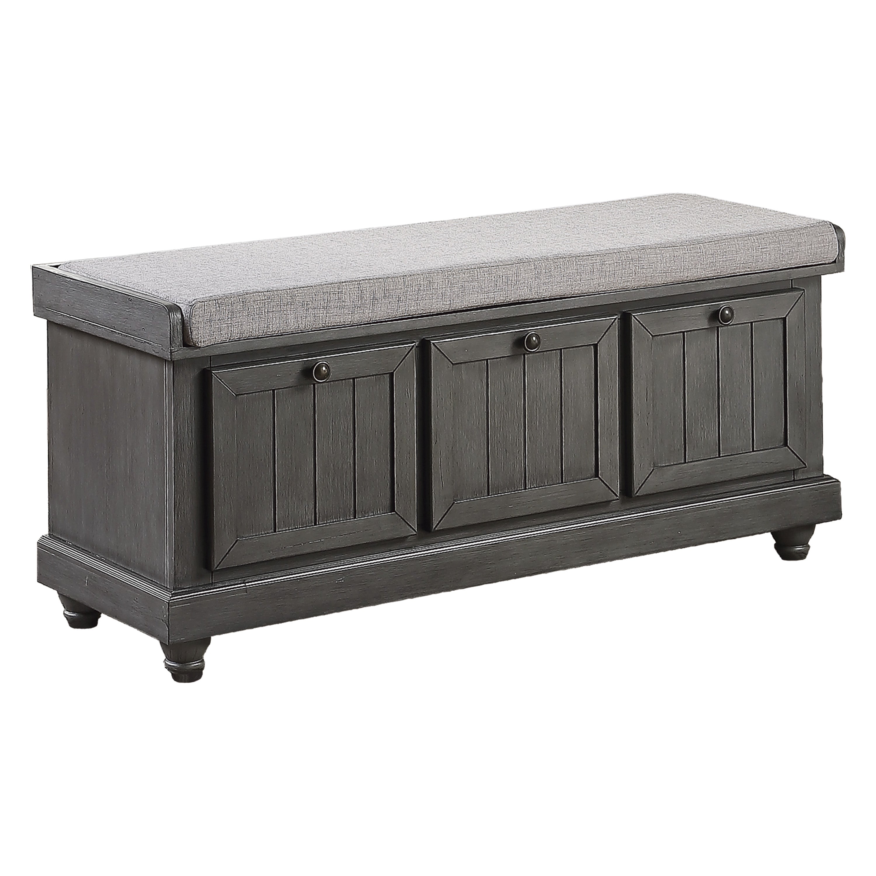 Woodwell Storage Bench - Grey