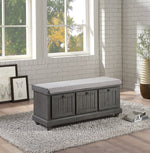 Woodwell Storage Bench - Grey
