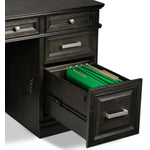 Copley 3-Piece Executive Desk - Deep Grey