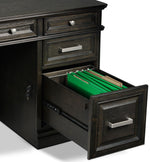 Copley 3-Piece Executive Desk - Deep Grey