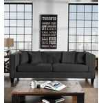 Astin Sofa and Loveseat Set - Dark Grey