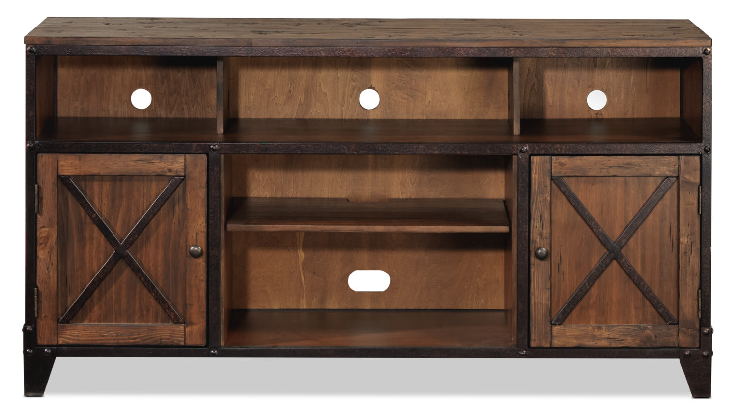 Pinebrook TV Credenza - Cinnamon