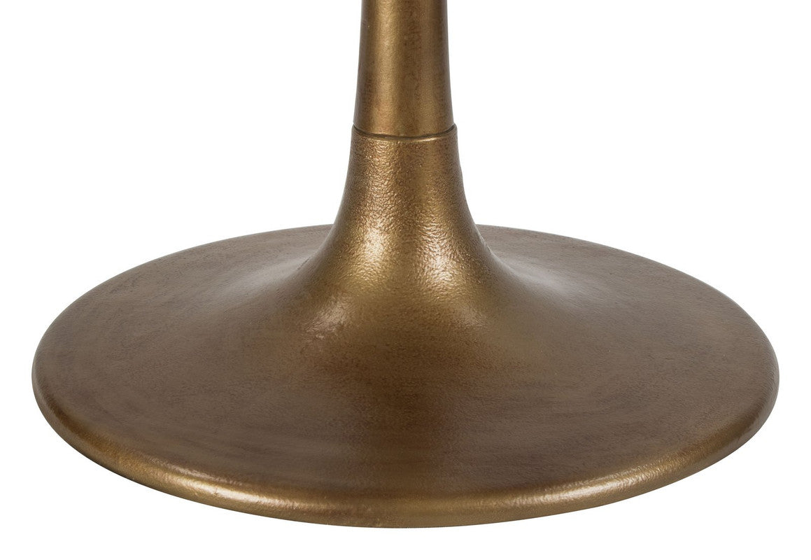 Butik Marble Round Dining Table - White/Gold