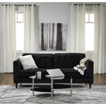 Anthena Polyester Sofa - Charcoal
