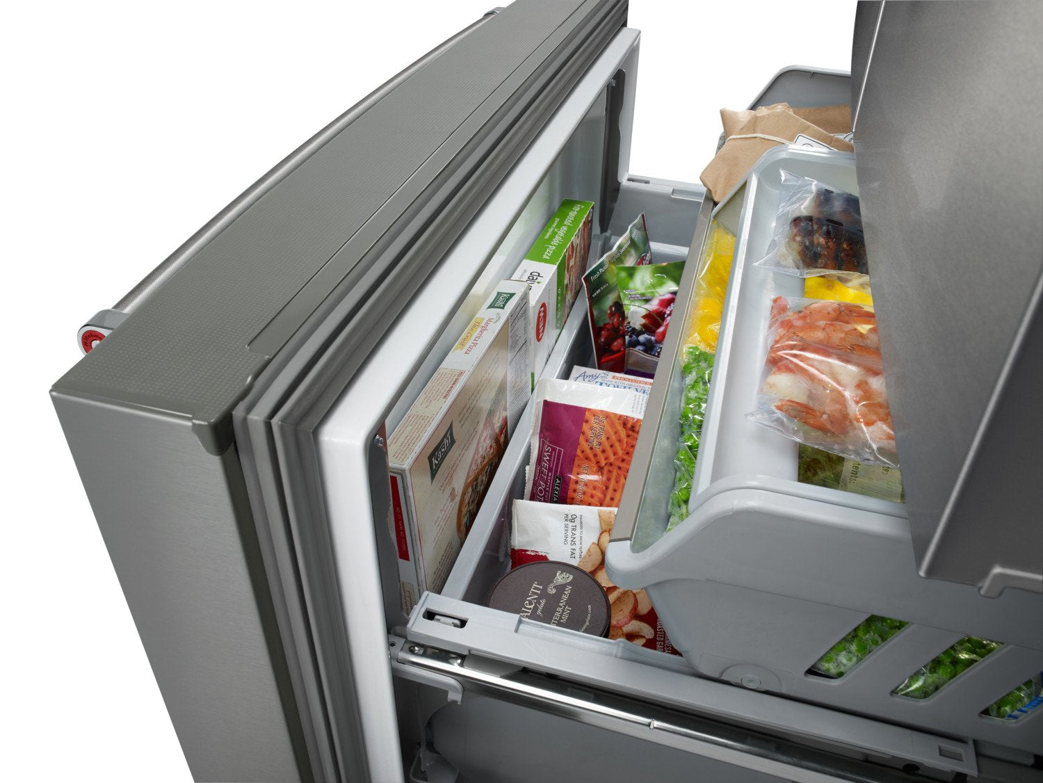 KitchenAid Stainless Steel Counter-Depth French Door Refrigerator (23.8 Cu. Ft.) - KRFC704FPS