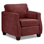 Agnes Sofa, Loveseat and Chair Set - Merlot