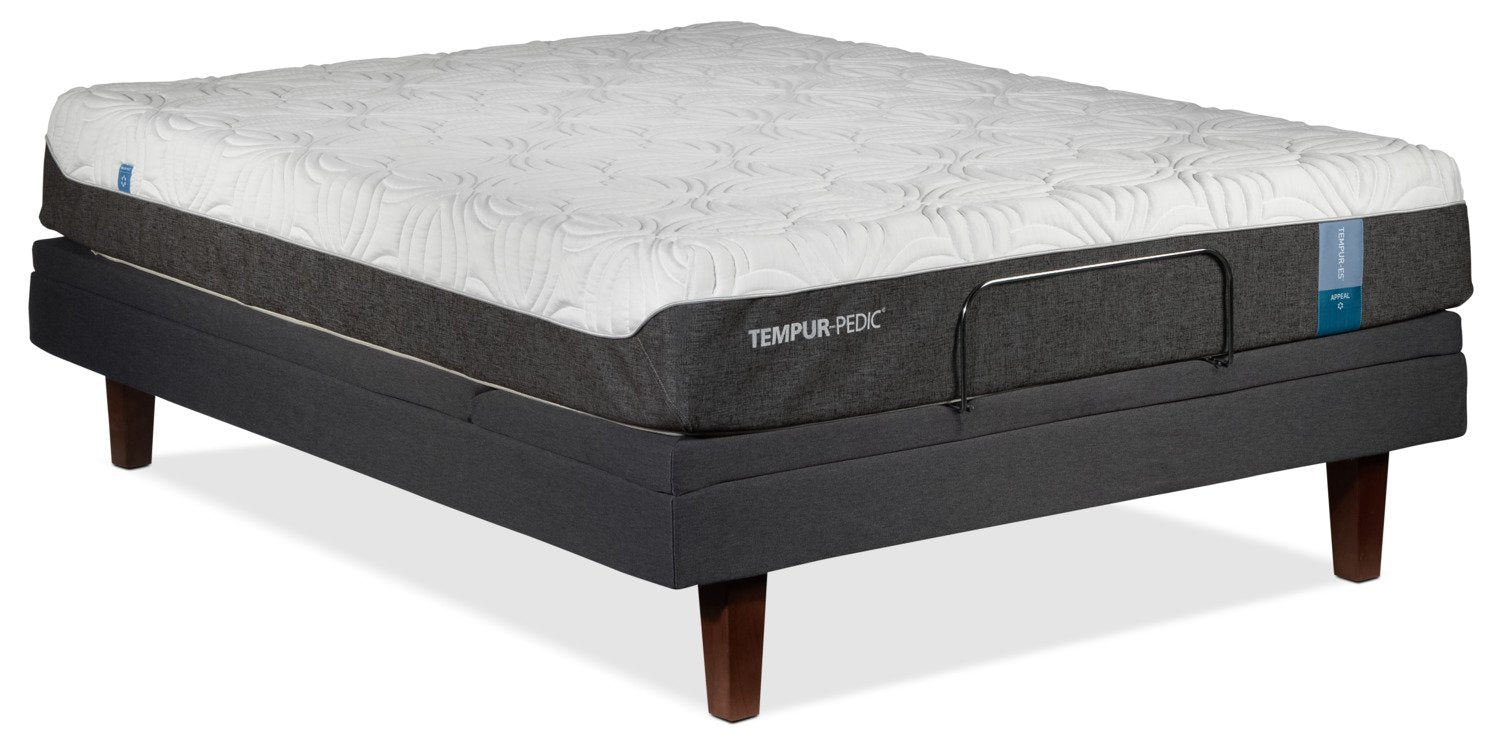 Tempur-Pedic Appeal 2.0 Cushion Firm Twin XL Mattress and Complete Adjustable Base Set