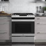 GE Premium Stainless Steel Appearance Slide-In Gas Range (5.4 Cu. Ft.) - JCGSS66SELSS