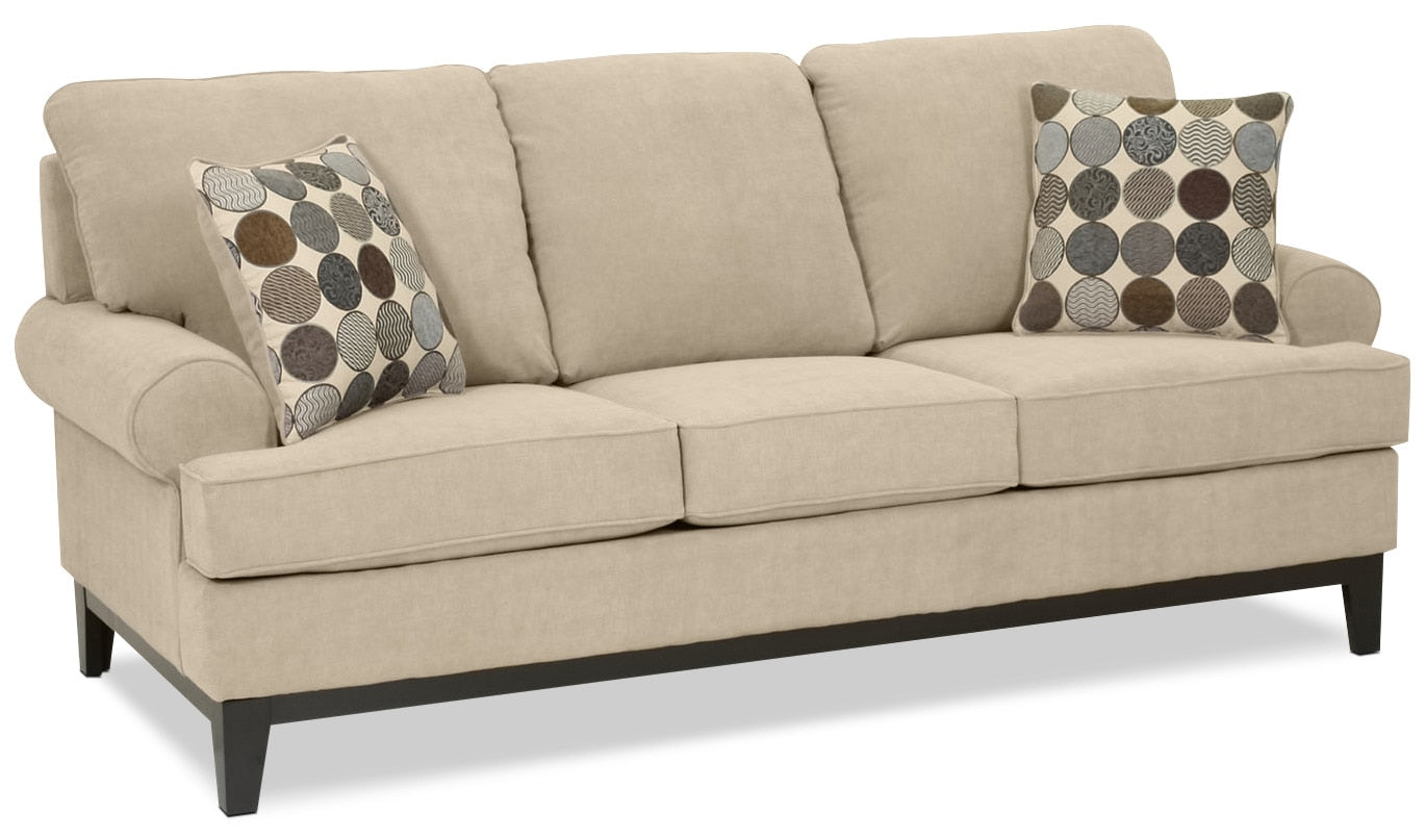 Crizia Sofa and Chair Set - Mocha