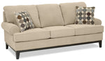 Crizia Sofa and Loveseat Set - Mocha