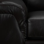 Reynolds Leather Sofa and Chair Set - Coffee