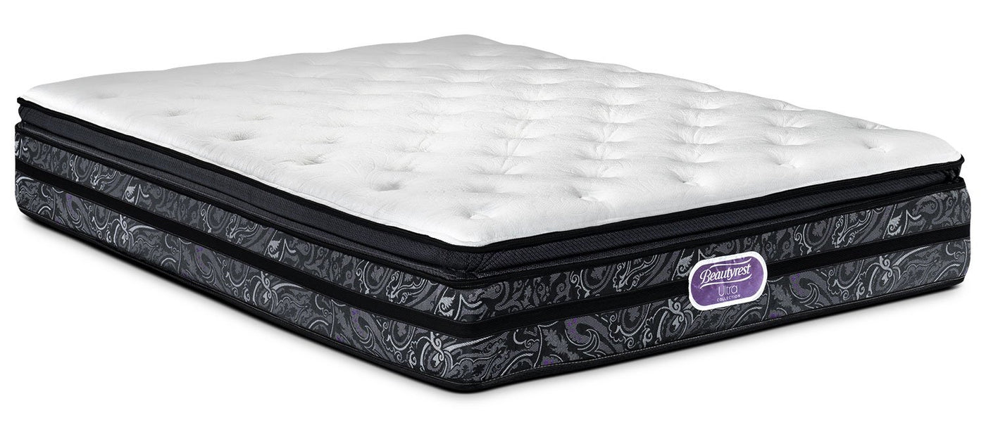 Simmons Beautyrest Ultra Trenton Firm Queen Mattress and Low-Profile Boxspring Set
