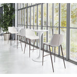 Teglberg Bar Height Stool - Greyish Brown/Walnut - Set of 2