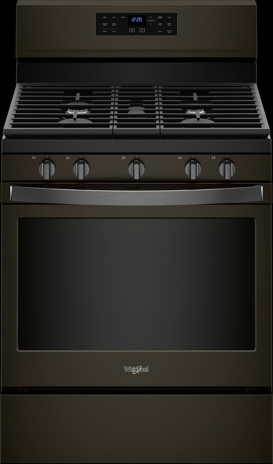 Whirlpool Black Stainless Steel Freestanding Gas Convection Range (5.0 Cu. Ft.) - WFG550S0HV