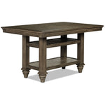 Bilboa 7-Piece Counter Height Dining Room Set with 2 Counter Backless Stools - Roasted Oak