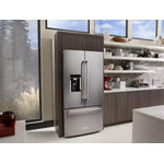 KitchenAid Stainless Steel Counter-Depth French Door Refrigerator (23.8 Cu. Ft.) - KRFC704FPS
