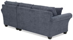 Althea 2-Piece Sectional with Right-Facing Chaise - Navy