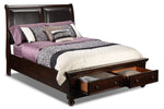 Chester 3-Piece King Storage Bed - Cherry