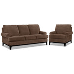 Crizia Sofa and Chair Set - Coffee