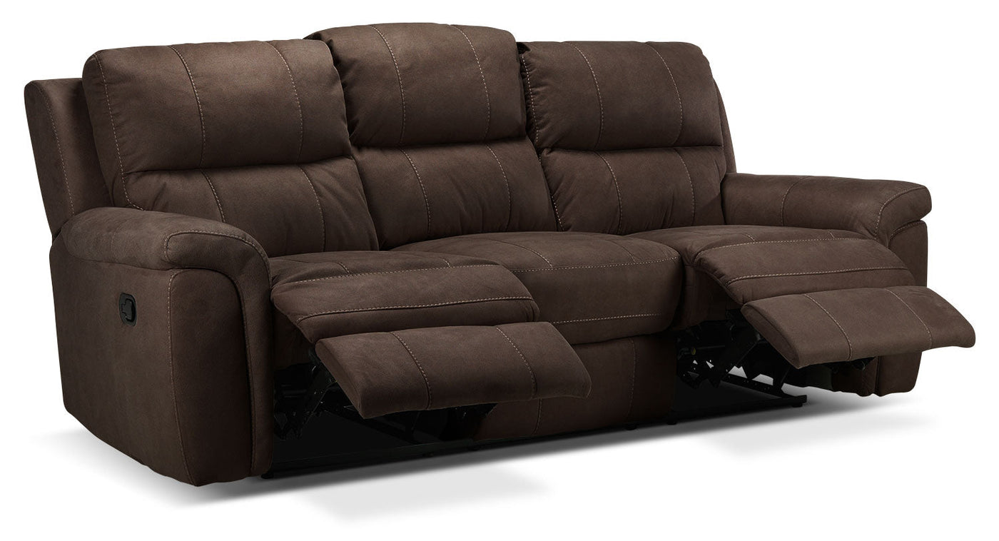 Roarke Reclining Sofa - Walnut
