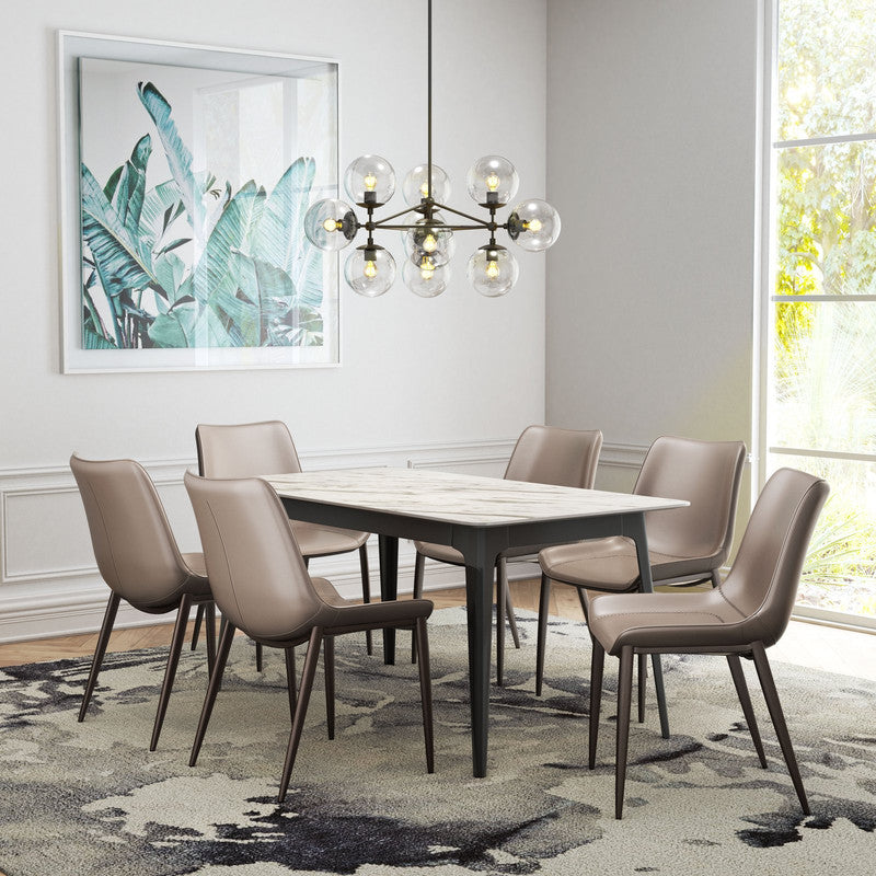 Teglberg Dining Chair - Greyish Brown/Walnut - Set of 2