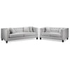 Astin Sofa and Loveseat - Grey