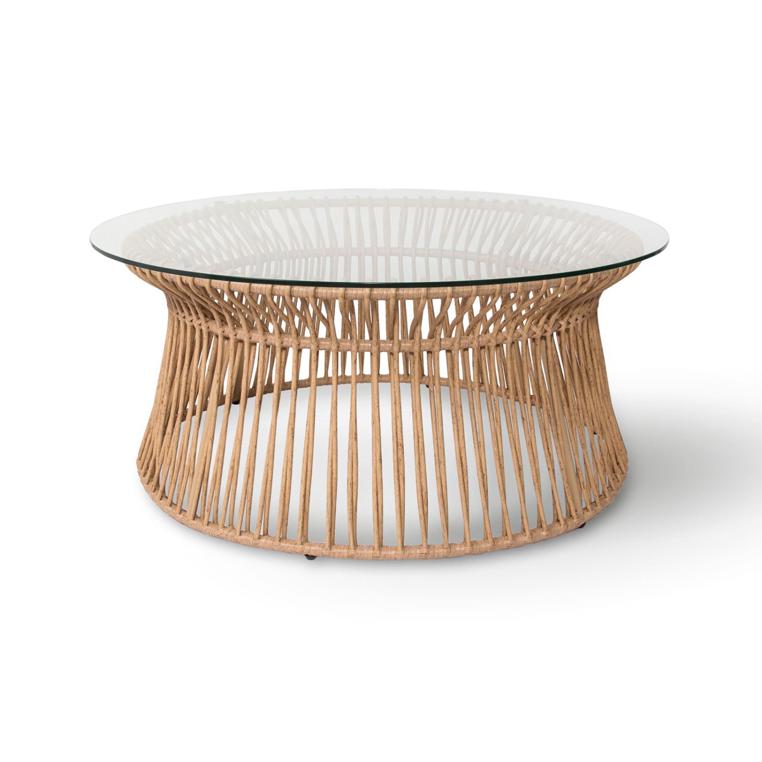 Gulmarg Indoor/Outdoor Glass Top Coffee Table