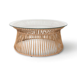 Gulmarg Indoor/Outdoor Glass Top Coffee Table