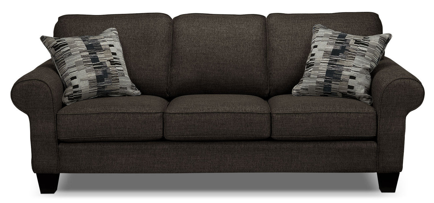 Drake Sofa and Loveseat Set - Pewter
