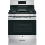 GE Stainless Steel Freestanding Gas Range (5.0 Cu. Ft.) - JCGBS66SEKSS