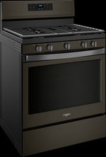Whirlpool Black Stainless Steel Freestanding Gas Convection Range (5.0 Cu. Ft.) - WFG550S0HV
