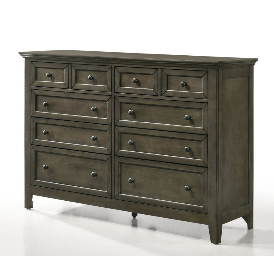 San Mateo 10 Drawer Dresser - Pewter - Good