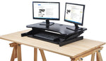 Rocelco Deluxe Adjustable Desk Riser - Black