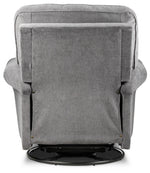 Gracie Swivel Glider Recliner - Graphite