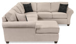 Althea 4-Piece Sectional with Left-Facing Chaise - Mocha
