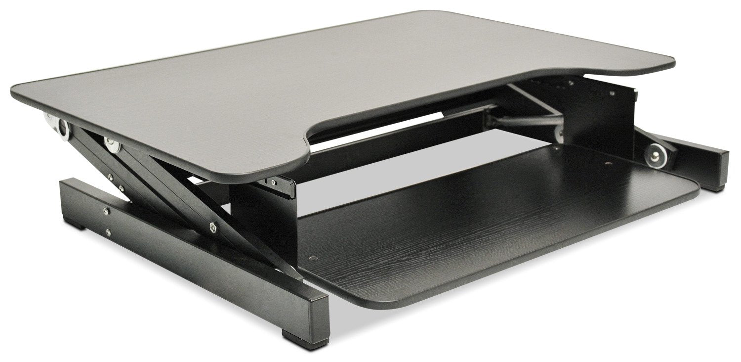 Rocelco Adjustable Desk Riser - Black