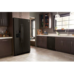 Whirlpool Black Stainless Steel Side-by-Side Refrigerator (25 Cu. Ft.) - WRS325SDHV