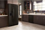 Whirlpool Black Stainless Steel Side-by-Side Refrigerator (25 Cu. Ft.) - WRS325SDHV