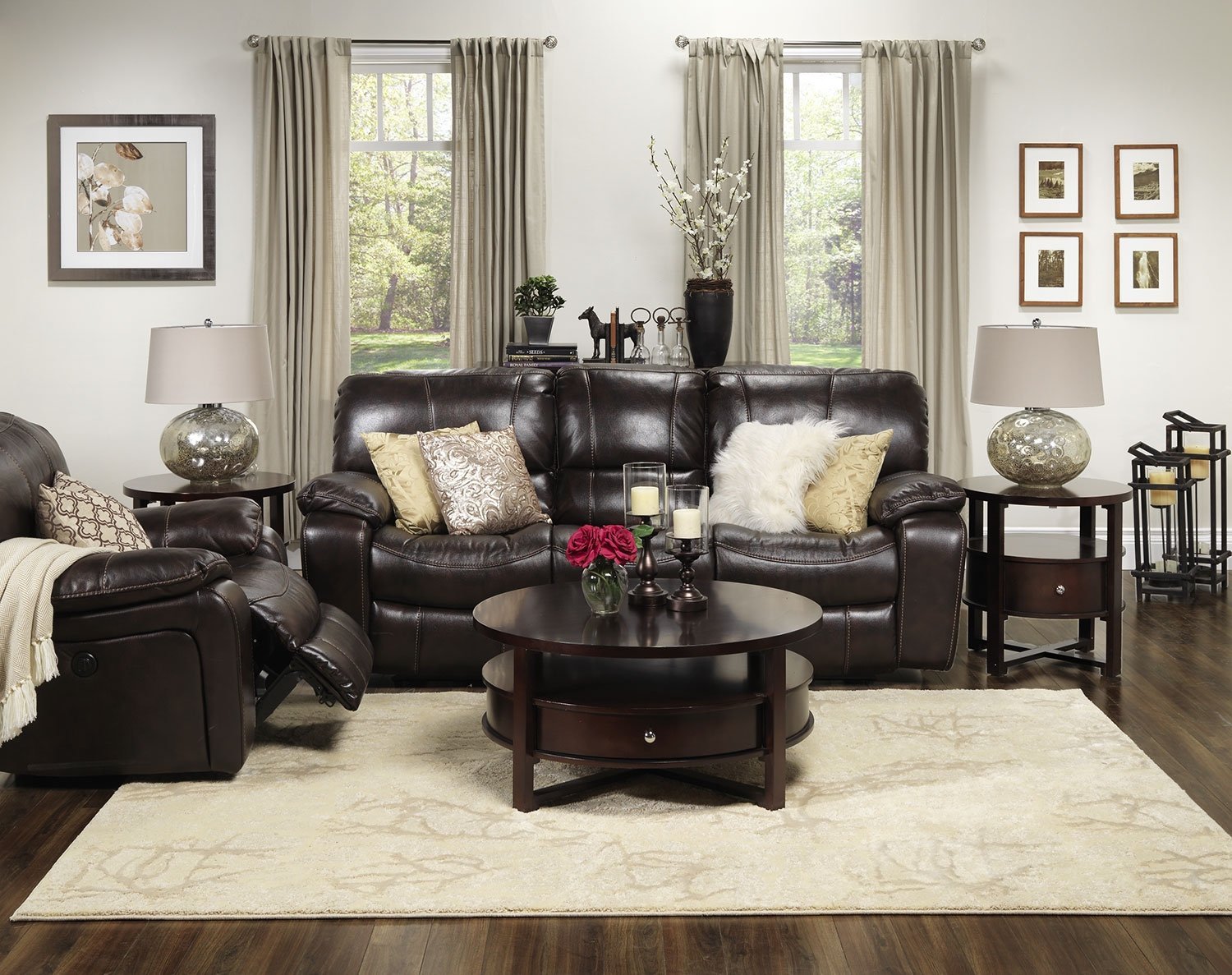 Santorini Power Recliner - Walnut - Open-Box