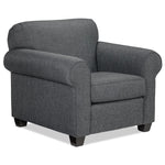 Aristotle Sofa, Loveseat and Chair Set - Grey