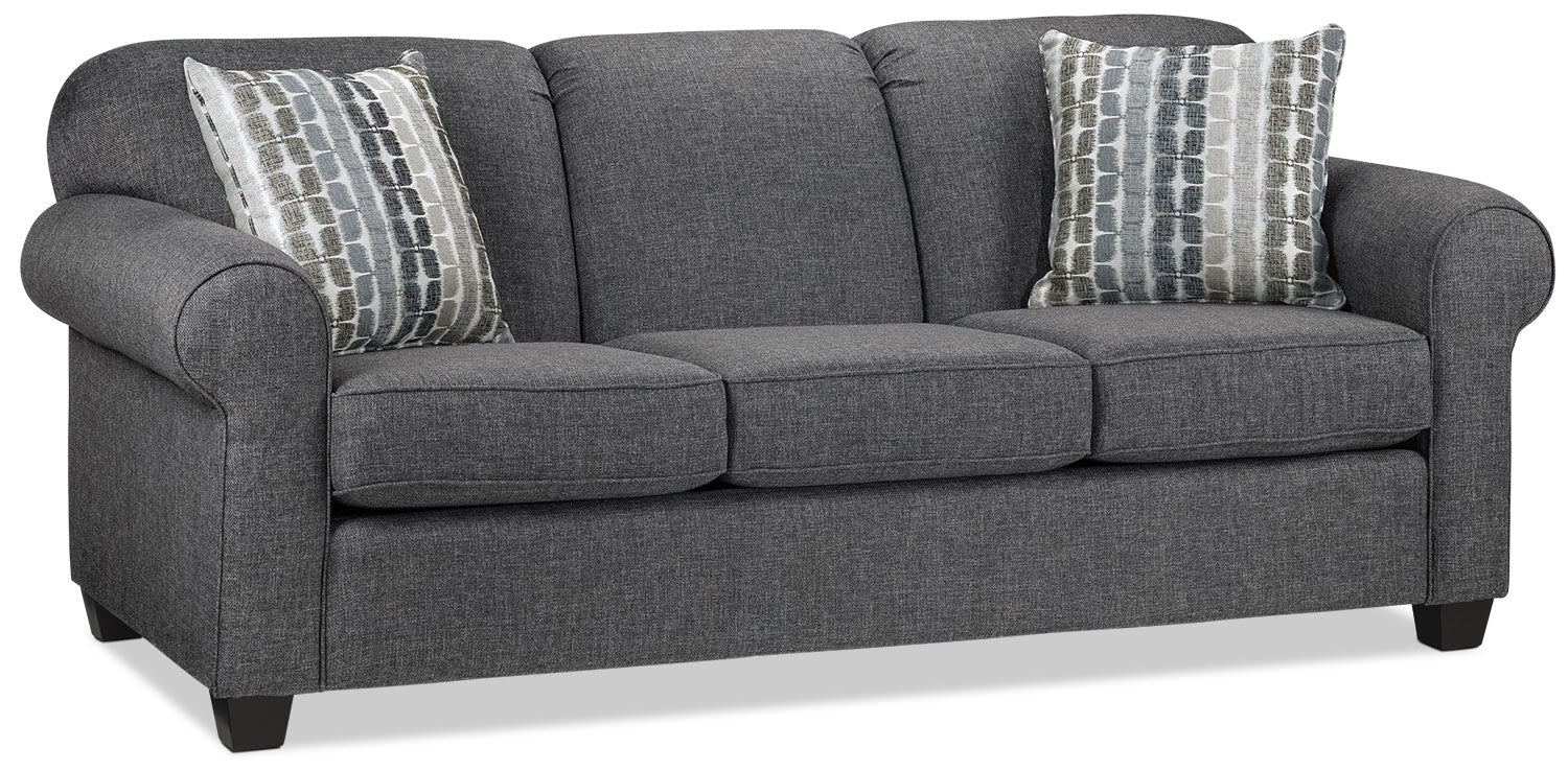 Aristotle Sofa, Loveseat and Chair Set - Grey