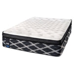 Sealy Mastery Hybrid Plush King Mattress and Split Low-Profile Boxspring Set