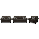 Drake Sofa, Loveseat and Chair Set - Pewter