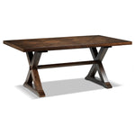 Claira 7-Piece Dining Room Set - Rustic Brown
