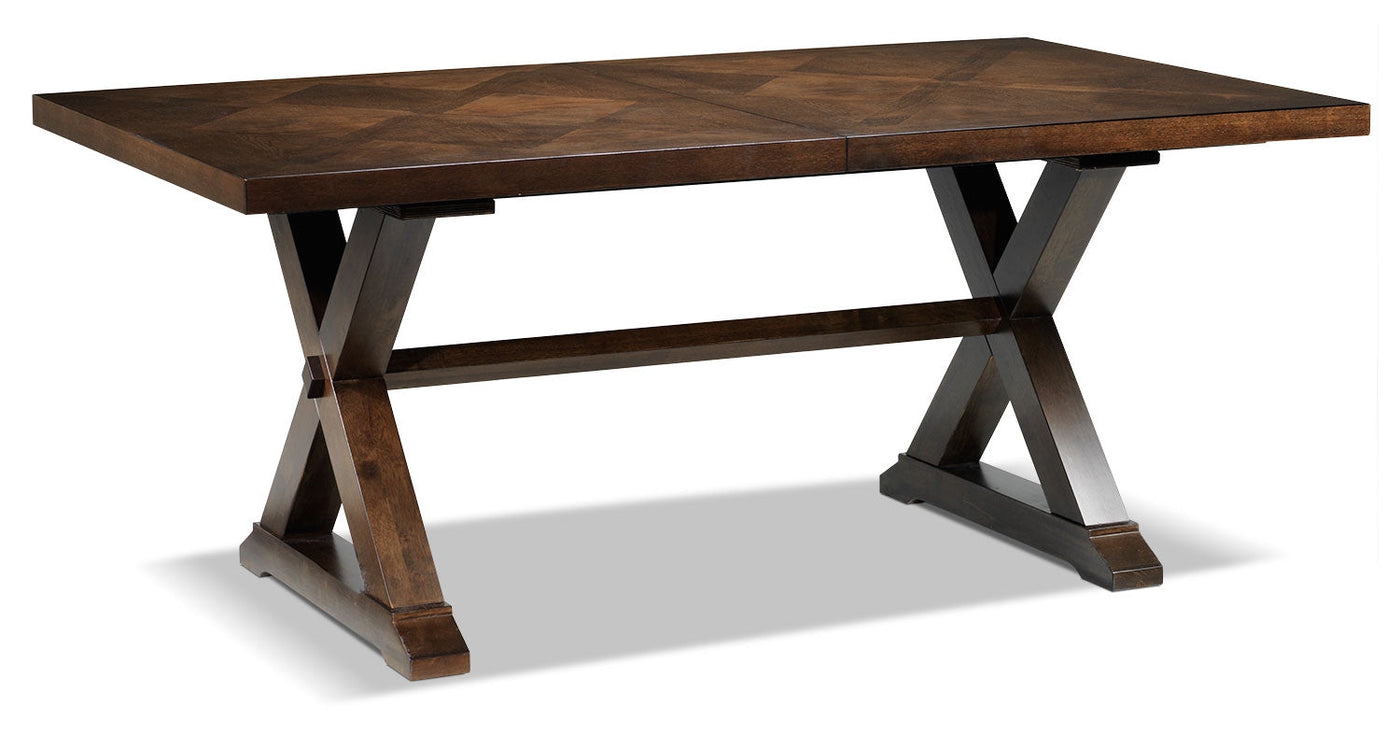 Claira 7-Piece Dining Room Set - Rustic Brown